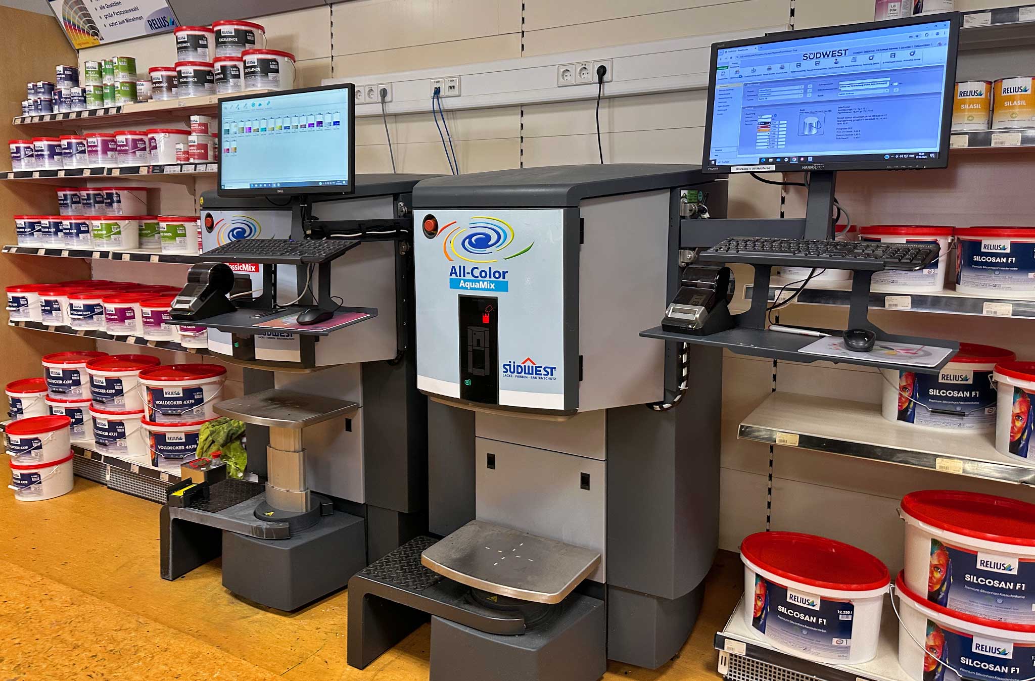 Farben und Lacke Mischanlage